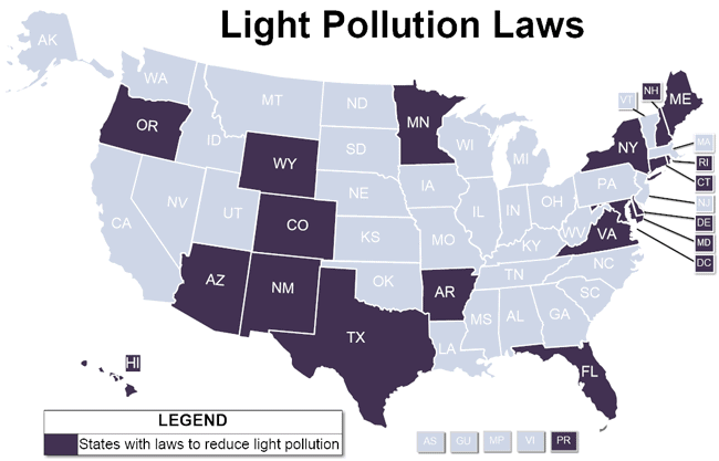 light pollution map idaho